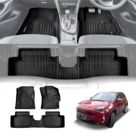 3D Floor Mats for Toyota Yaris Cross MXP Series 2020-Onwards Heavy Duty All Weather Car Mats Carpet Liner Set