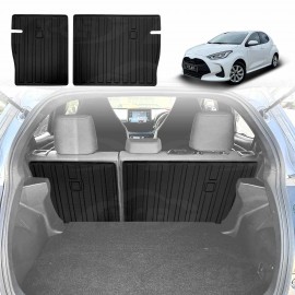 Back Seat Protector for Toyota Yaris Hatch 2020-Onwards All Weather Heavy Duty Car Seat Kick Mats Cover Accessories