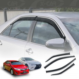 WeatherShields for Toyota Camry 2012-2017 Petrol/Hybrid Car Accessories Weather Shields Wind Deflectors Window Sun Visor