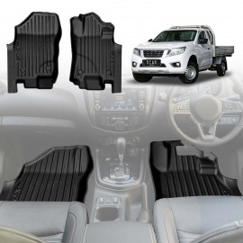 3D Floor Mats for Nissan Navara NP300 D23 Single Cab 2015-2025 All-Weather Heavy Duty Customized Car Liners