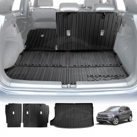 Boot Liner Back Seat Protector for Volkswagen T-Cross 2019-Onwards All Weather Heavy Duty Cargo Car Trunk Kick Mats