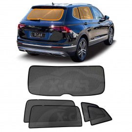 Window Sun Shades for Volkswagen VW Tiguan Allspace 7 Seater 2018-2024 Car UV Protection Custom Rear Windscreen Shade SunBlind Mesh