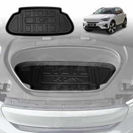 Front Trunk Liner for Volvo C40 EX40 2022-Onwards All Weather Heavy Duty Cargo Trunk Mat Luggage Tray Accessories