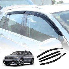 Weathershields for Volkswagen VW Tiguan 2016-2024 Car Weather Shields Wind Deflectors Window Sun Visor 4-Piece Set