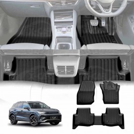 3D Floor Mats for Volkswagen VW Tiguan CT Series 2025-Onwards Heavy Duty All Weather Car Mats Carpet Liner Set Car Accessories