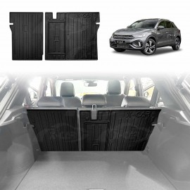 Back Seat Protector for Volkswagen VW T-Roc 2020-Onwards All Weather Heavy Duty Car Seat Kick Mats Cover Accessories