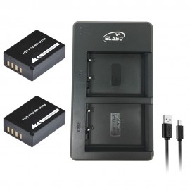 2 Rechargeable Battery and External USB Dual Battery Charger for Fujifilm Fuji Camera NP-W126 Battery