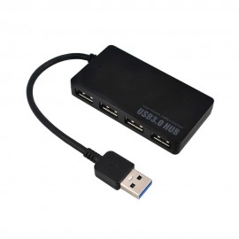 Multi USB 3.0 Hub 4 Port High Speed 5 Gbps Slim Compact Expansion Smart Splitter