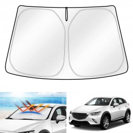 WindScreen Sun Shade for Mazda CX30 CX-30 2019-2025 Blocks UV Rays Sun Visor Protector Foldable Sunshade