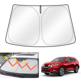 WindScreen Sun Shade for Nissan X-trail 2013-2021 Blocks UV Rays Sun Visor Protector Foldable Sunshade