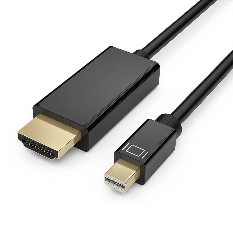 Black Mini DisplayPort DP to HDMI Cable Display Port For Microsoft