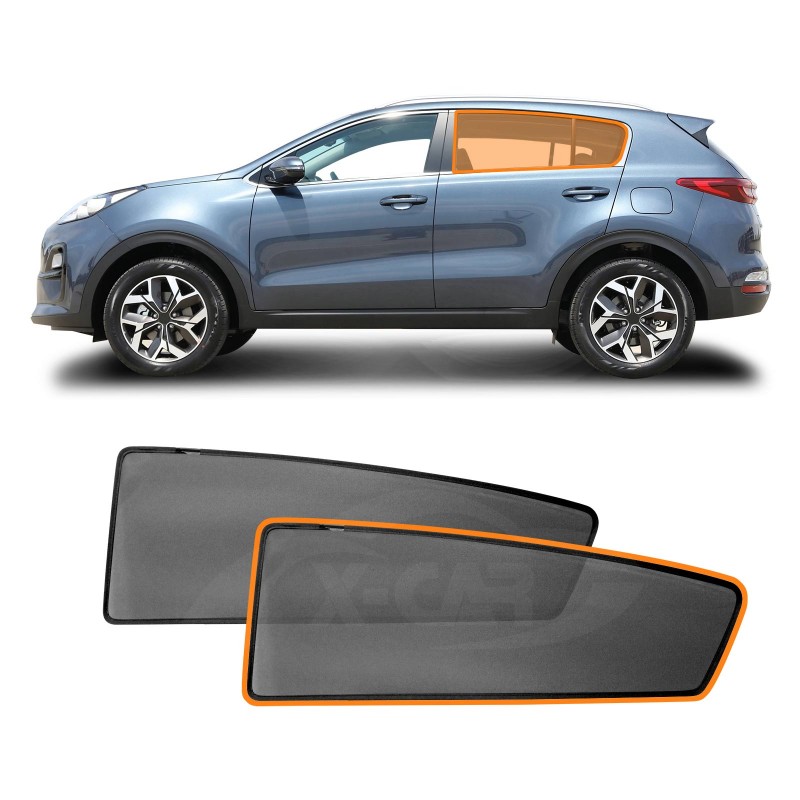 X-CAR Rear Window Sun Shade For 2021+ Kia Sportage - Black Mesh Blind