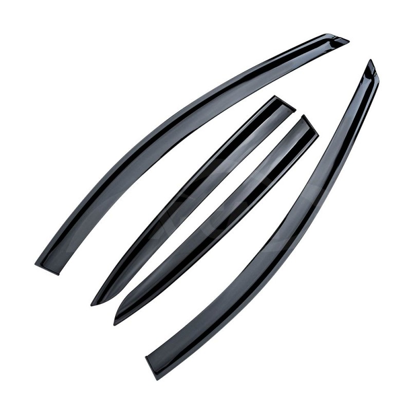 thumbnail image 2 of X-Car Premium Weathershields For Mazda 2 Hatchback 2007-2014 – Window Visors, 5-Year Warranty 2 of 3