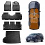 3D Floor Mats Boot Liner Set for Toyota Kluger 2014-2021 All Weather Heavy Duty Cargo Car Trunk Luggage Tray