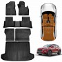 3D Floor Mats Boot Liner Set for Hyundai Tucson TL 2015-2021 All Weather Heavy Duty Car Trunk Cargo Kick Back Seat Protector Cover