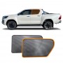 Rear Window Sun Shade for Toyota Hilux SR5 Double Cab 2015-2025 Magnetic Car Sun Blind Mesh
