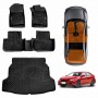 3D Floor Mats Boot Liner for Honda Civic Hatch 10th 2016-2021 All Weather Heavy Duty Cargo Car Trunk Luggage Tray