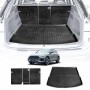 Boot Liner Back Seat Protector for Audi Q5 SQ5 2017-Onwards All Weather Heavy Duty Cargo Car Trunk Kick Mats