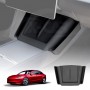 Black Silicone Anti-Slip Mat with Side Storage For New Tesla Model 3 Highland 2024 Center Console Wireless Charger Protective Pad