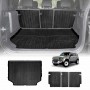Boot Liner Kick Mats Set for Land Rover Defender L663 110 5 Seater 2020-Onwards All Weather Heavy Duty Cargo Car Trunk Back Seat Protector