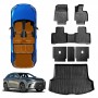 3D Floor Mats Boot Liner Set for Lexus RX350 RX350h RX500h 2022-Onwards All Weather Heavy Duty Cargo Kick Back Seat Protector Cover