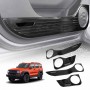 Anti Kick Car Door Panel For GWM Tank 300 2023-2024 Steel Protective Side Edge Protector Cover Guard Carbon Fibre Style