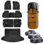 Floor Mats Boot Liner Set for GWM Haval H6/H6 GT 2021-Onwards All Weather Heavy Duty Cargo Kick Mats Back Seat Protector Cover