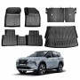 Floor Mat Boot Liner Back Seat Protector Combo for Nissan X-trail Xtrail T33 5 Seats 2022-2024 Heavy Duty Car Kick Mats Cover