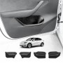 Tesla Model Y 2022-2024 Car Door Side Fully Cover Protector Storage Box Tray Organizer Accessories Front and Rear Row Set of 4