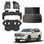 3-Pcs Boot Liner & Floor Mats for Toyota Landcruiser 300 LC300 2021-2024 Heavy Duty Cargo Trunk Mat Luggage Tray