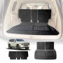 Boot Liners Kick Mats Set for Toyota Landcruiser 300 LC300 7 Seater 2021-Onwards Heavy Duty Car Trunk Cargo Back Seat Protector