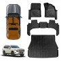 Front Rear Floor Mats Boot Liner Set for Toyota Landcruiser 300 LC300 2021-Onwards All Weather Heavy Duty Cargo Car Trunk Luggage Tray