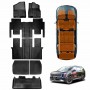 Floor Mats Boot Liner Set for Kia Carnival KA4 2020-Onwards All Weather Heavy Duty Cargo Kick Back Seat Protector Cover