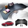 Foldable Table Tray for Tesla Model Y L 6-Seat 2026-Onwards Carbon Fibre Style Workstation Desk Interior Accessories