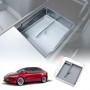 Centre Console Mid Organizer Tray for Tesla Model Y L 6-Seat 2026-Onwards Premium Storage Box Drawer Container with Grey Silicone Mat