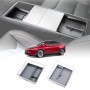 Centre Console Organizer Tray for Tesla Model Y L 6-Seat 2026-Onwards Premium Storage Box Drawer Container with Grey Silicone Mat