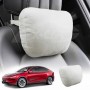 White Headrest Pillow for Tesla Model Y L 6-Seat 2026-Onwards Car Seat Neck Support Cushion Accessories