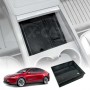 Centre Console Front Organizer Tray for Tesla Model Y L 6-Seat 2026-Onwards with Flocking liner Storage Car Interior Accessories
