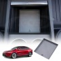 Center Console Organizer Mat for Tesla Model Y L 6-Seat 2026-Onwards Grey Soft Silicone Non-Slip Pad