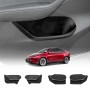 Door Side Storage Box for Tesla Model Y L 6-Seat 2026-Onwards Full Cover Organizer Tray Front & Rear Door Pockets Accessories Set of 4