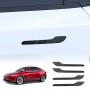 Modified Trims for Tesla Model Y L 6-Seat 2026-Onwards Decoration Door Handle Protection Kit Matt Carbon Fibre Style Cover Wrap