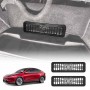 Rear Under Seat Air Conditioning Vent Covers for Tesla Model Y L 6-Seat 2026-Onwards Flow Grille Protectors Set of 2