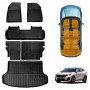 3D Floor Mats Boot Liner Set for GAC EMZOOM 2025-Onwards Upper Boot Level All Weather Heavy Duty Cargo Kick Back Seat Protector