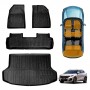 3D Floor Mats Boot Liner Set for GAC EMZOOM 2025-Onwards Upper Boot Level All Weather Heavy Duty Cargo Car Trunk Luggage Tray