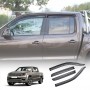 Premium Weathershields for Volkswagen Amarok 2009-2022 Dual Cab Car Weather Shields Wind Deflectors Window Sun Visor 4-Piece Set