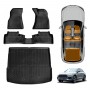 3D Floor Mats Boot Liner for Audi Q5 SQ5 FY series 2017-2025 All Weather Heavy Duty Cargo Car Trunk Luggage Tray