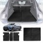 Boot Liner Kick Mats Set for BMW iX 2022-Onwards All Weather Heavy Duty Cargo Car Trunk Back Seat Protector