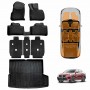 Floor Mats Boot Liner Set for BMW X2 U10 Series 2023-Onwards Heavy Duty All Weather Car Trunk Cargo Kick Back Seat Cover