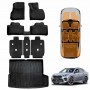 Floor Mats Boot Liner Set for BMW X2 U10 Series 2023-Onwards Heavy Duty All Weather Car Trunk Cargo Kick Back Seat Cover