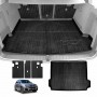Boot Liner Kick Mats Set for BMW X3 2011-2017 F25 Series All Weather Heavy Duty Cargo Car Trunk Back Seat Protector